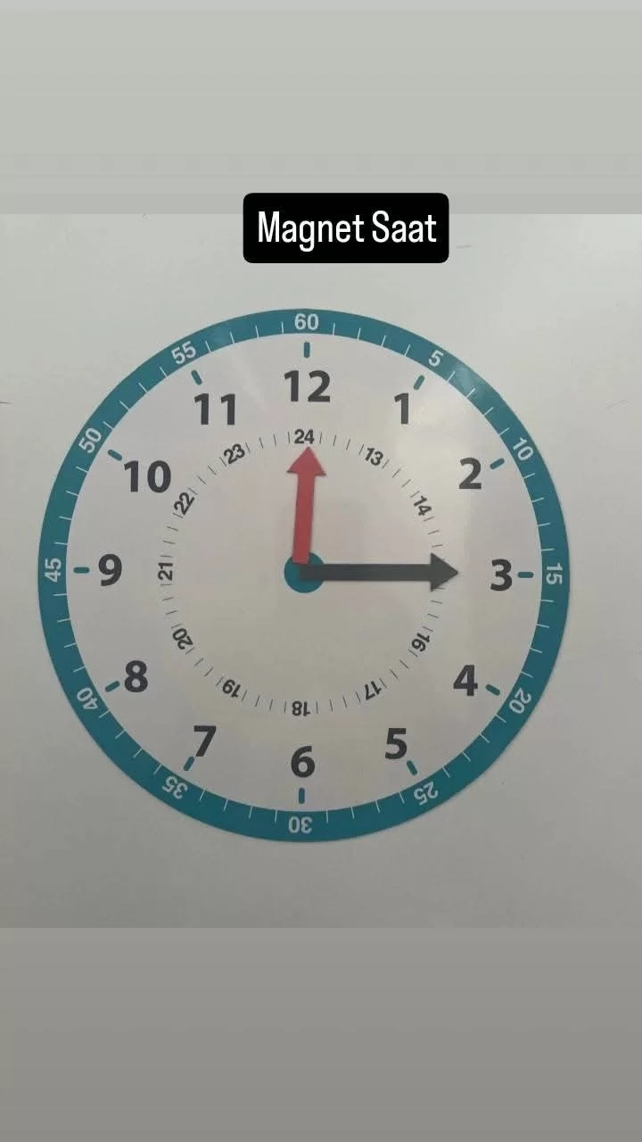 Magnet Saat Öğretim  Materyali