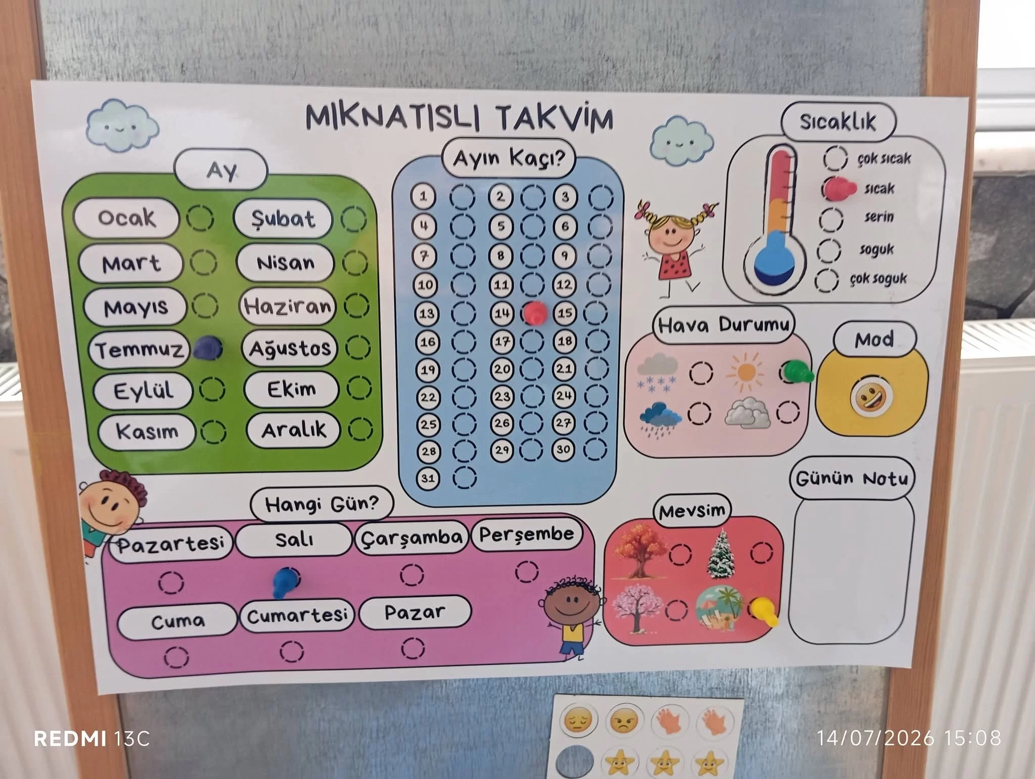 Etkileşimli Magnet Takvim