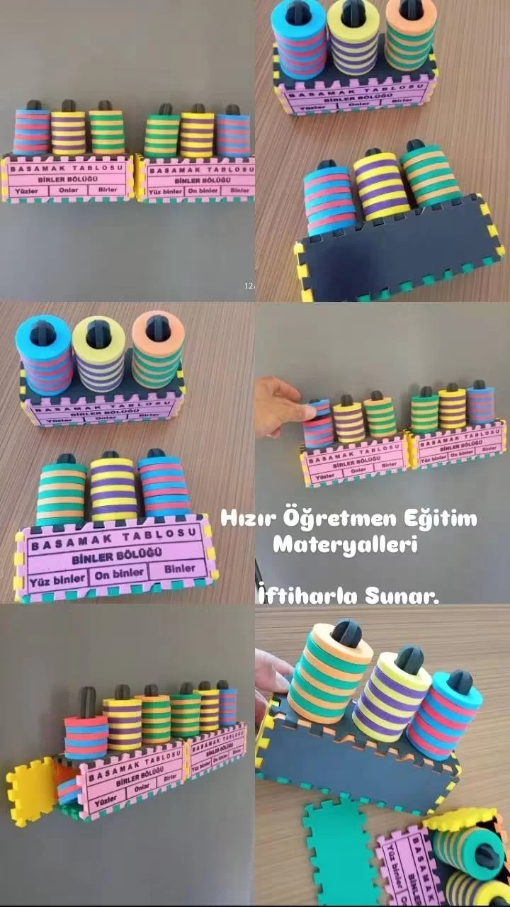 Magnet Diskli Basamak Tablosu (6 Basamaklı)